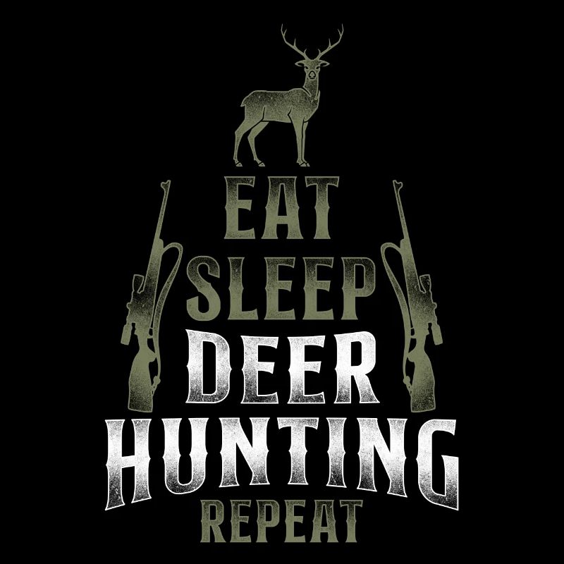 Buck Deer Hunting Hunter Vintage