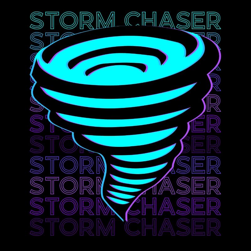 Storm Chaser Storm Chasing Storm Hunter Retro