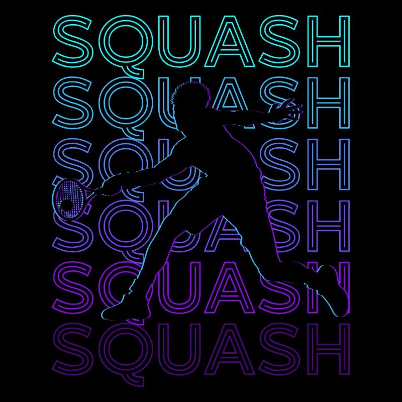 Squash Player Retro