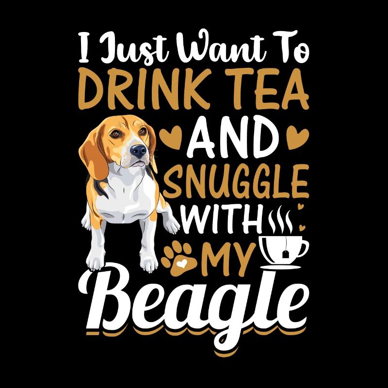Tee Trinken Und Kuscheln Mit Beagle