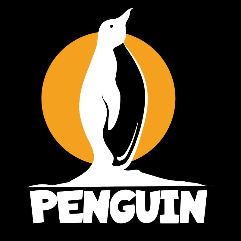 Pinguin-Sonnenuntergang