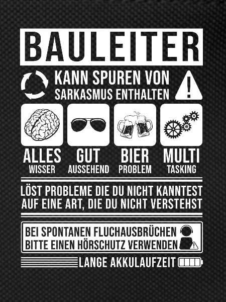 Bauleiter Spruch lustig