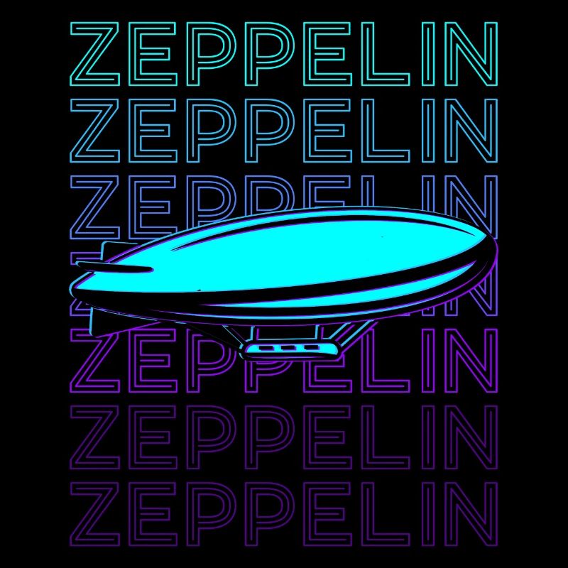Zeppelin Luftschiff Retro