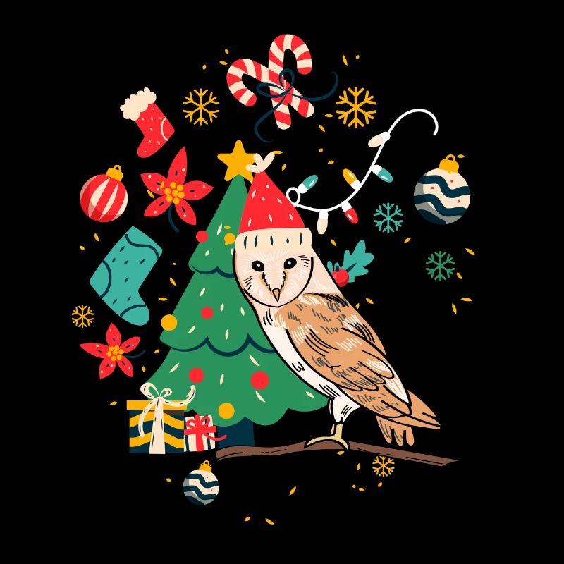 Hibou de Noël laid