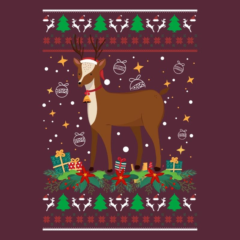 Pull de Noël moche Renne