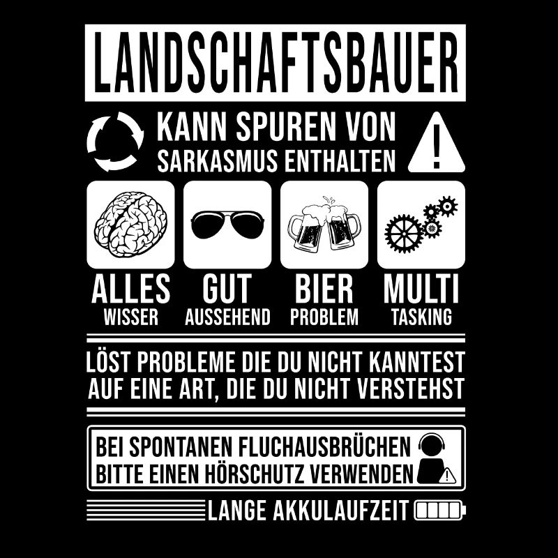 Landschaftsbauer Spruch lustig