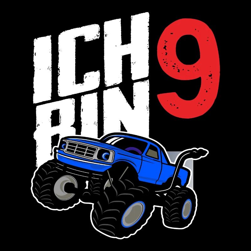 Monstertruck 9. Geburtstag Jungs Geschenk