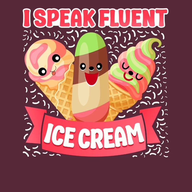 Cornet de crème glacée Popsicle Je parle