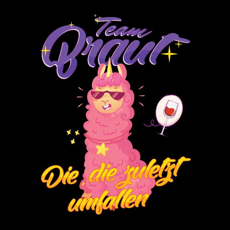 Team Braut Llama Die zuletzt umfallen