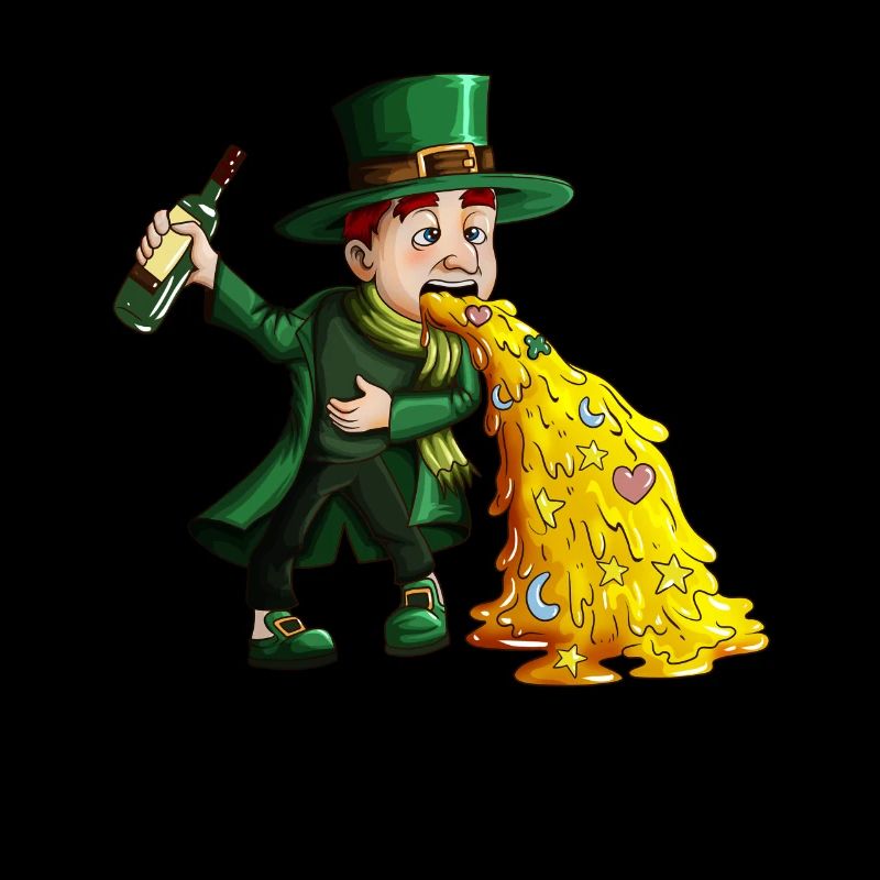 Drôle de lutin buveur pour la Saint-Patrick