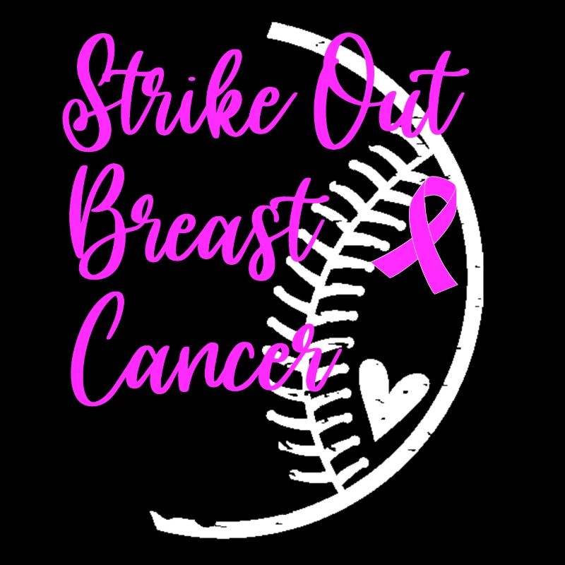 Schlagen Sie Brustkrebs Bewusstsein Softball Ball