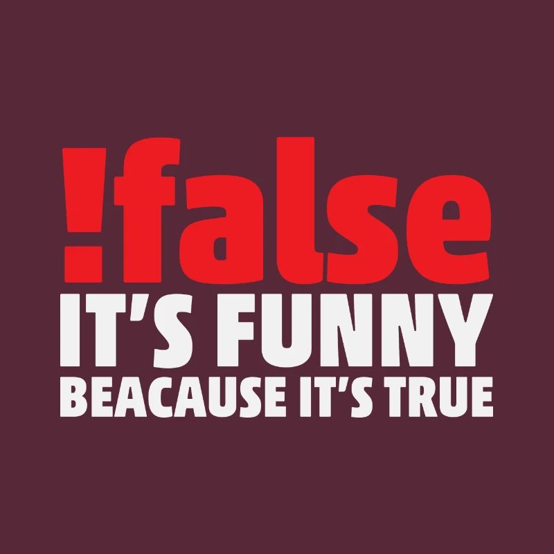 False it's funny because it's true Programmer