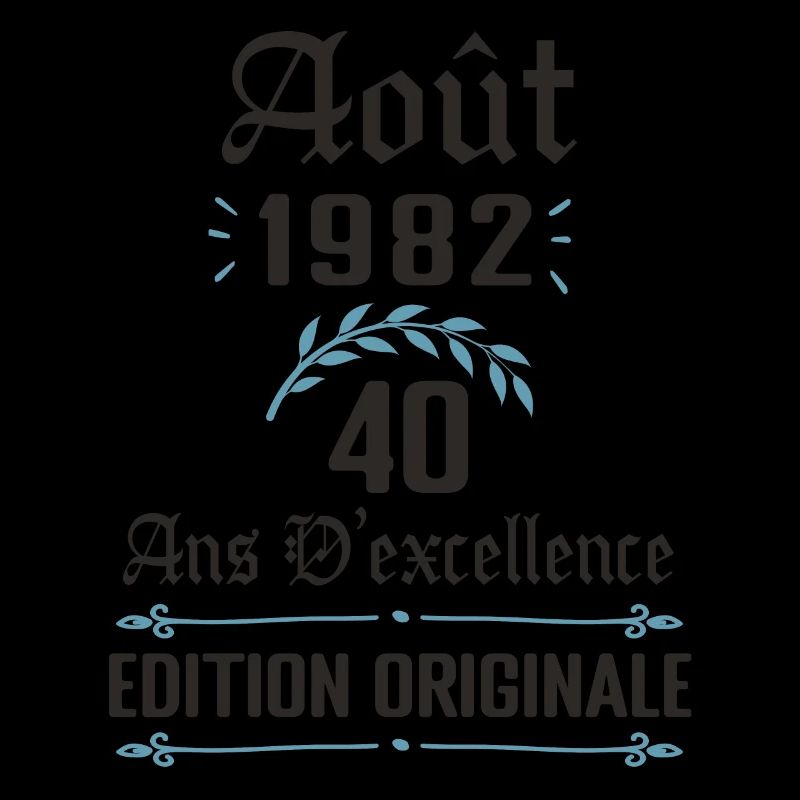40 ans - anniversaire août 1982