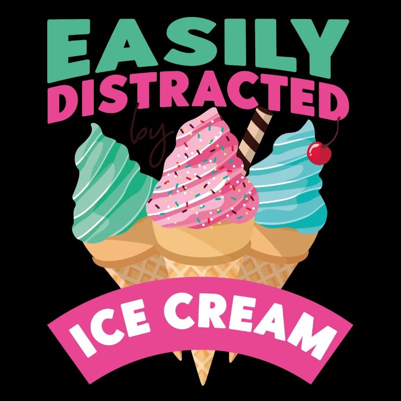 Ice Cream Cone Easily Distracted
