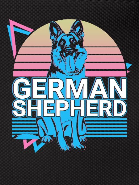 German Shepherd Retro