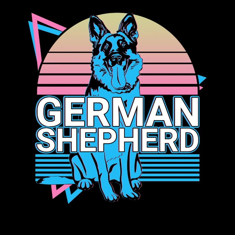 Deutscher Schäferhund Retro
