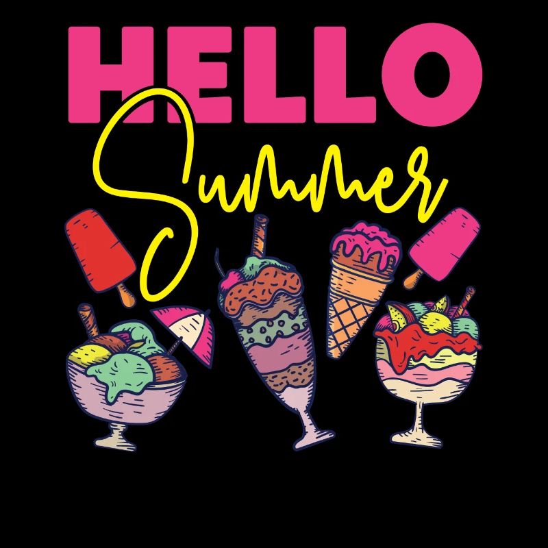 Ice Cream Cone Popsicle Hello