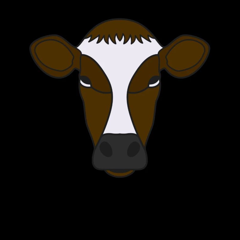 Farmer Beef Animal Head Motif Impression avec Taureau