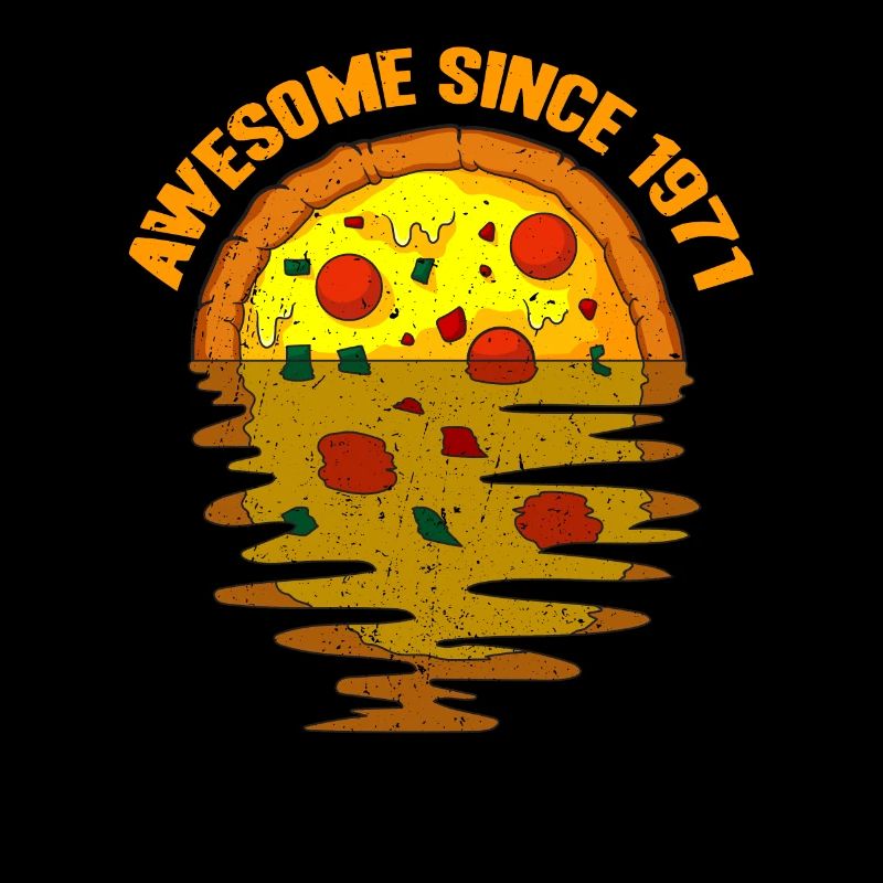 Awesome since 1971 Pizza 51. Geburtstag Geschenk