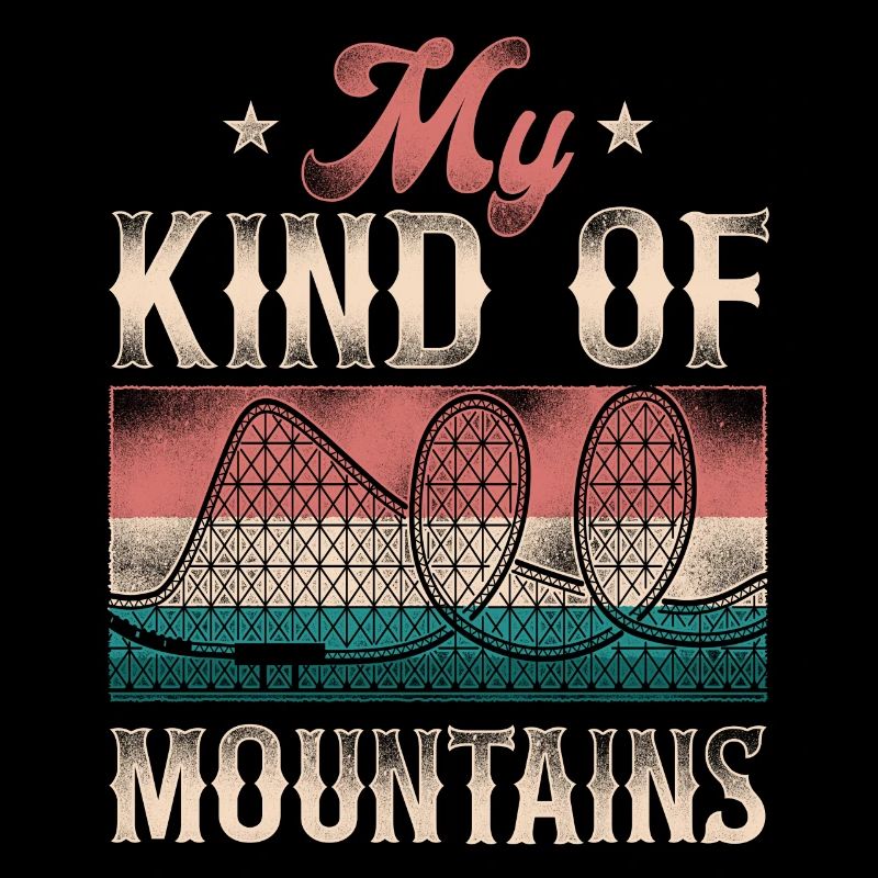 Roller Coaster Vintage Retro My