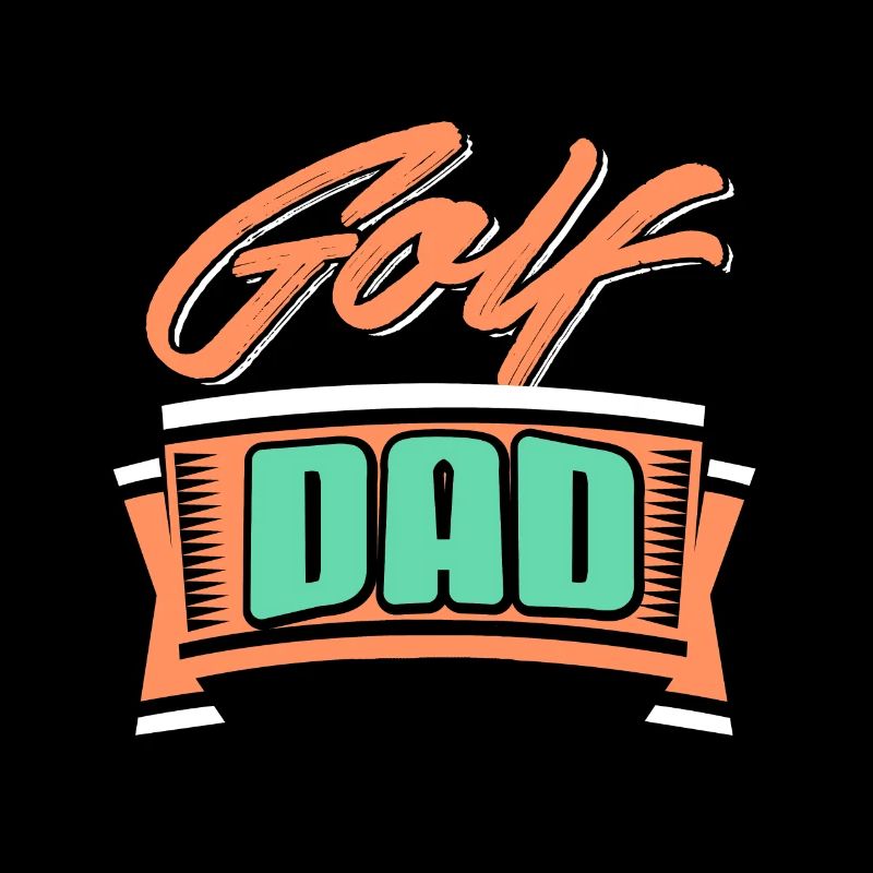 Golf Dad Awesome Retro Golfing T-Shirt Present