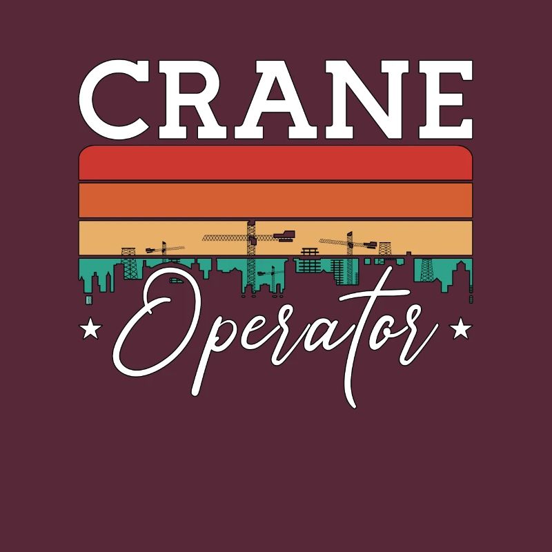 Crane Operator Construction Worker Work Crane Driver Gift