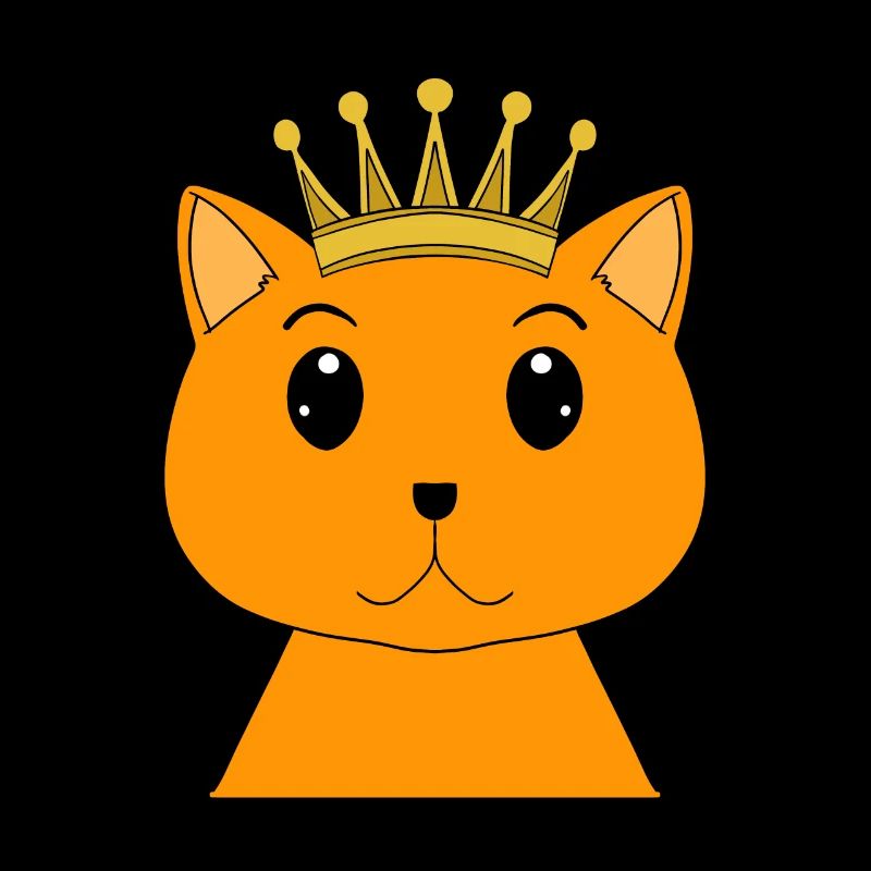 Chat avec couronne - Chat persan avec couronne