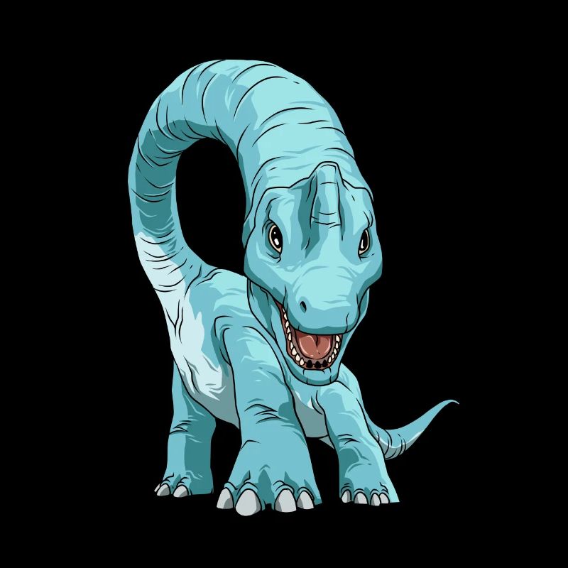 Brachiosaurus Dinosaurier Face to Face