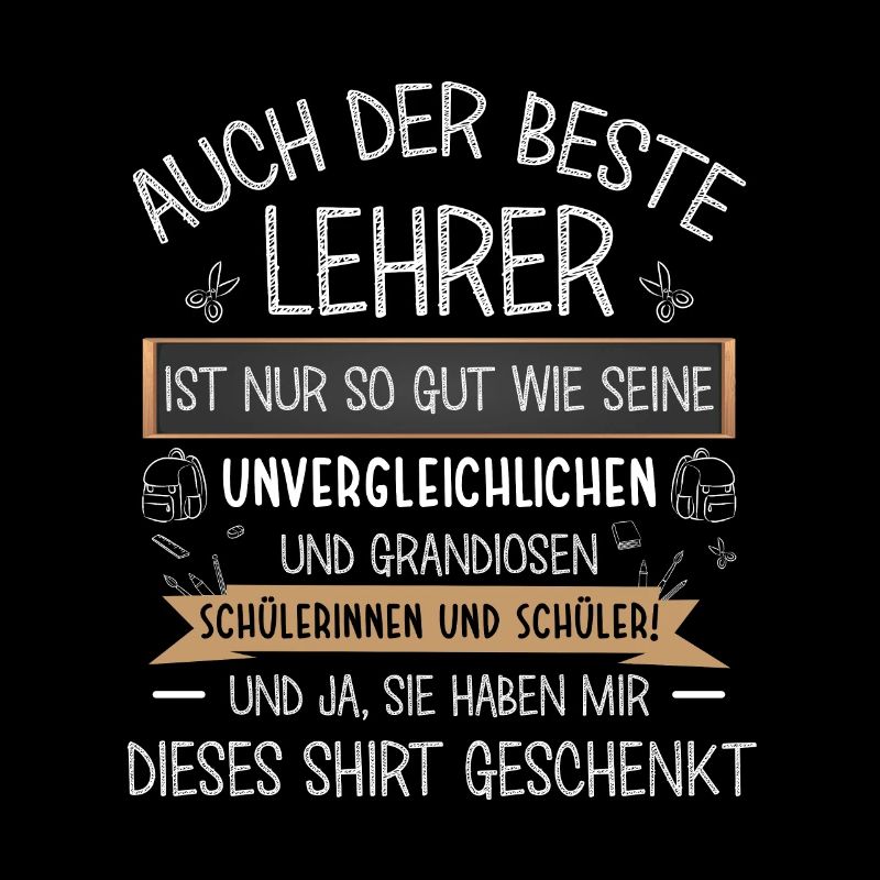 Beste Lehrer Geschenk Schule Schüler Klassenlehrer