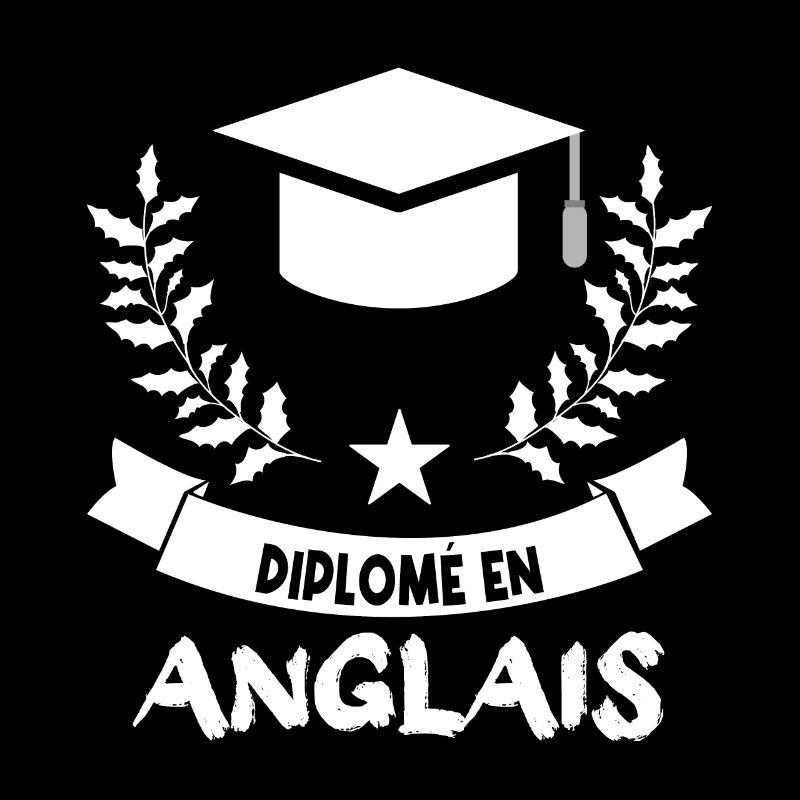 diplômé en anglais.