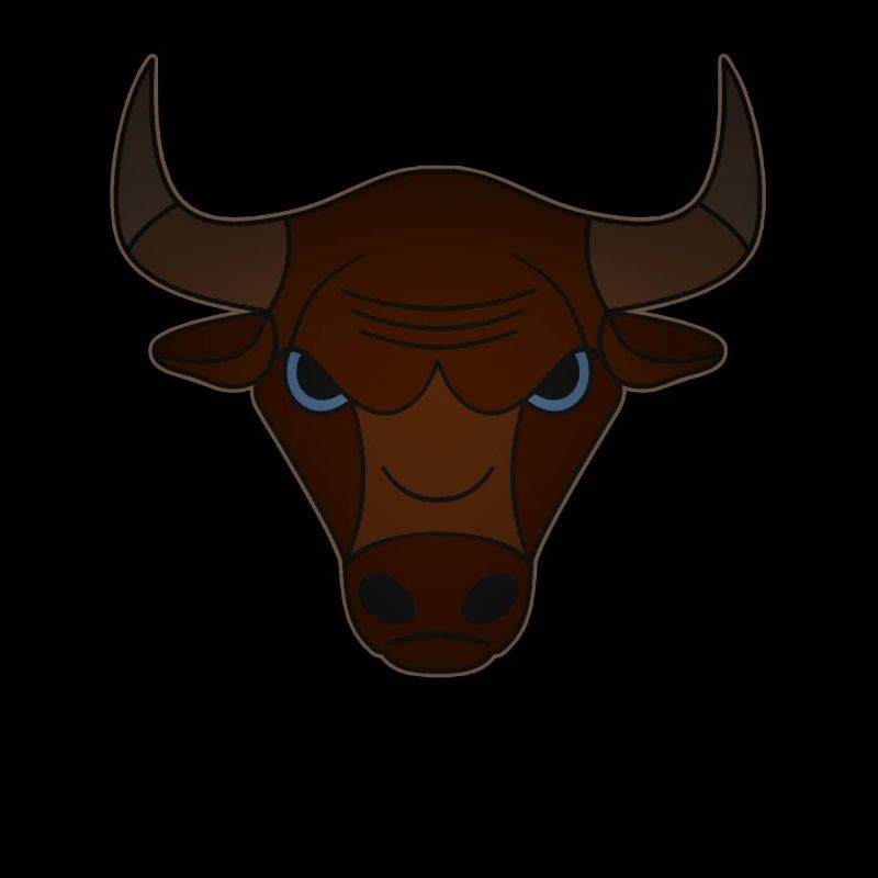Farmer Beef Animal Head Motif Impression avec Taureau