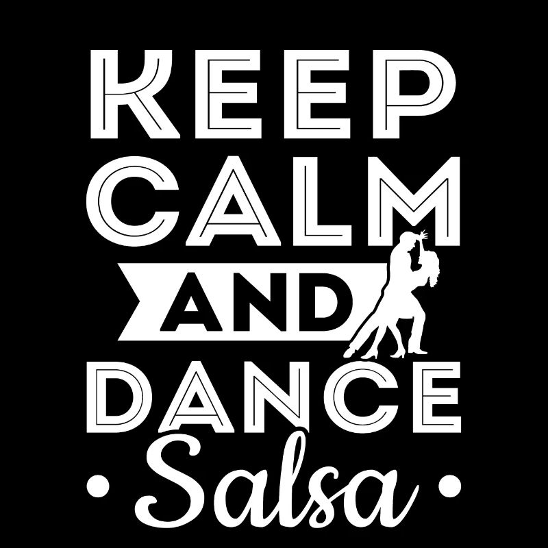 Salsa-Tänzerin Ruhe bewahren und Salsa tanzen