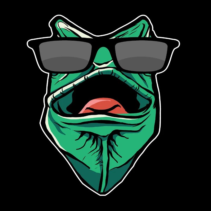 Funny Gecko With Sunglasses