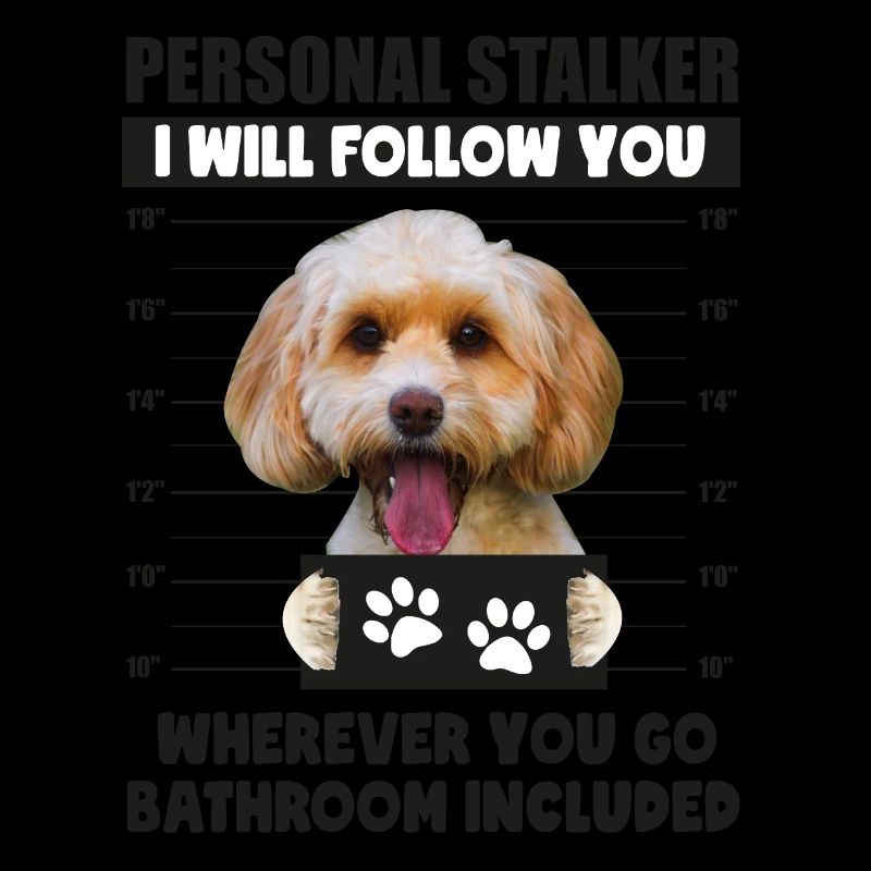 Personal Stalker Dog, Funny Cockapoo Lover gift