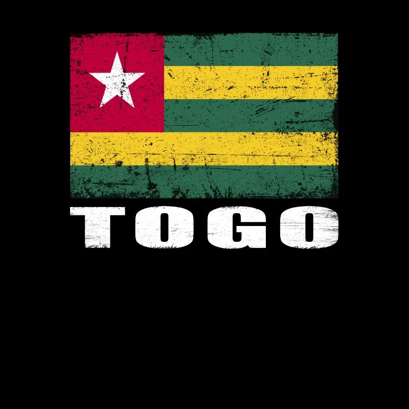 Drapeau du Togo Grunge Drapeau du Togo