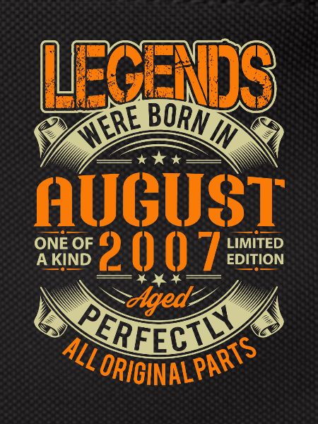 2007 August Birthday Legend
