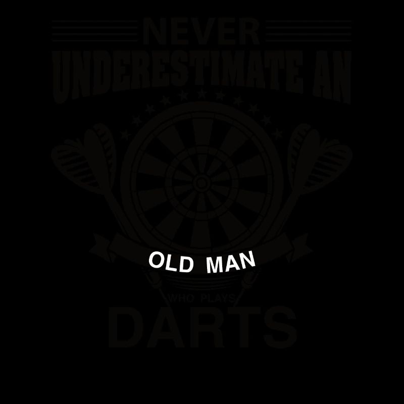 Darts | Old man | Dartboard Darts Player