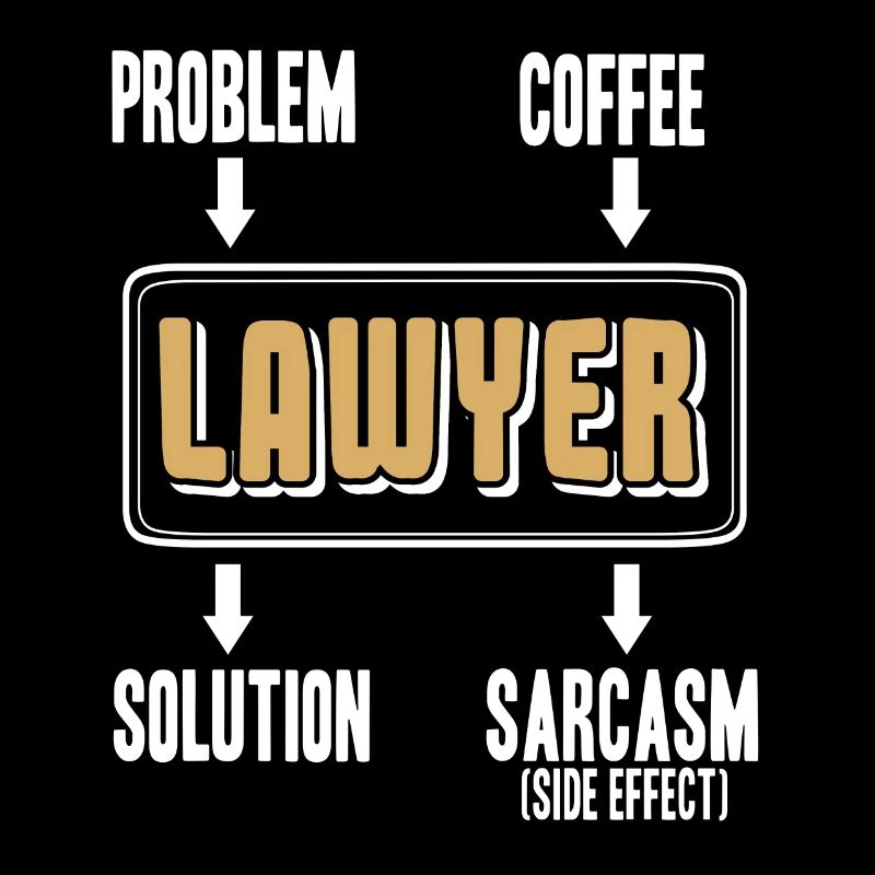 Funny Lawyer Designs Solution Sarcasm T-Shirt