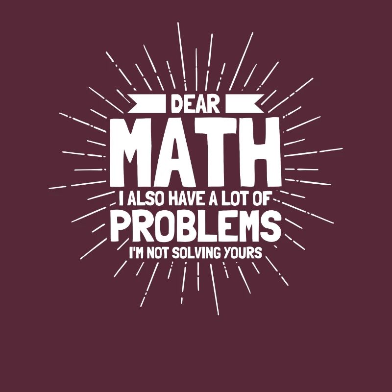 Math Mathématiques Sciences Math Cadeau