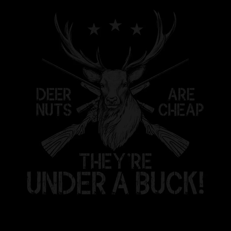 Buck Deer Hunting Hunter Pun Deer