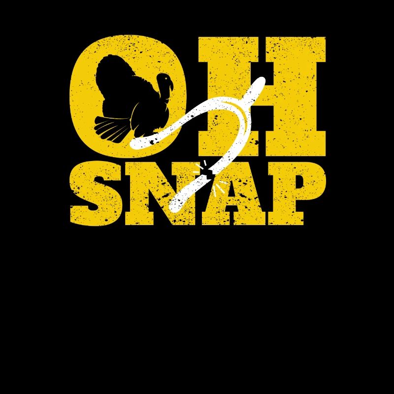 Oh Snap Wishbone Drôle de dîner de Thanksgiving