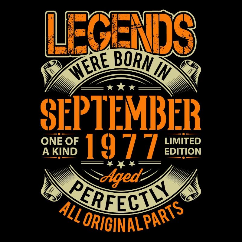 1977 September Birthday Legend