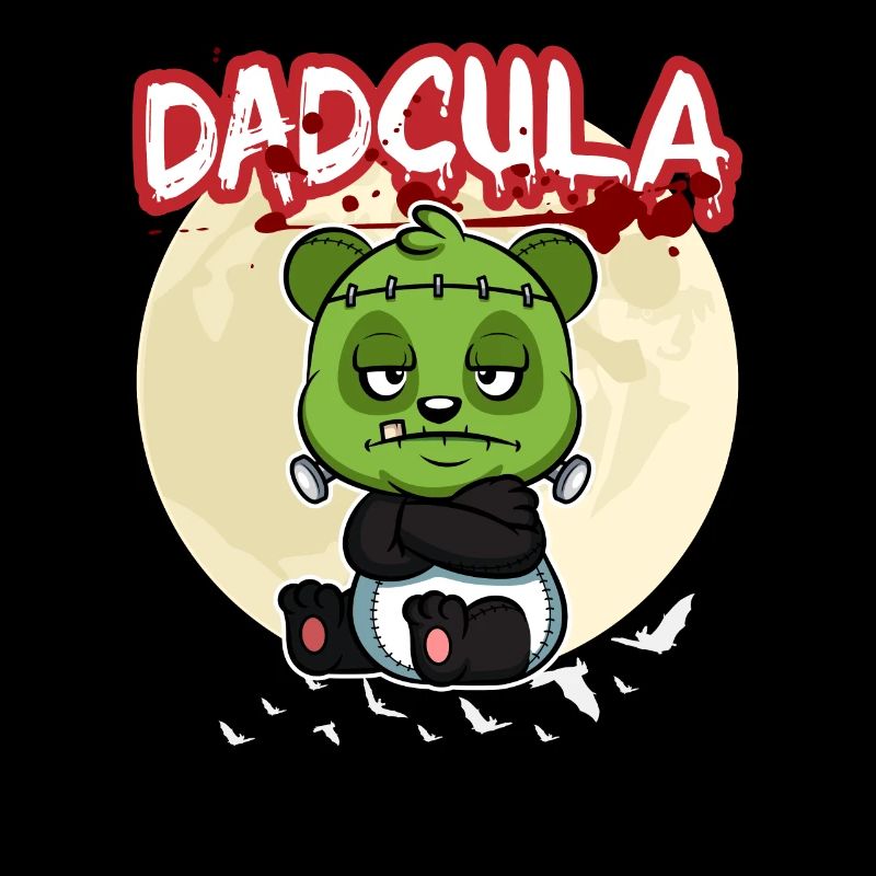 Dadcula Dracula Vampire Dad Funny Halloween Party
