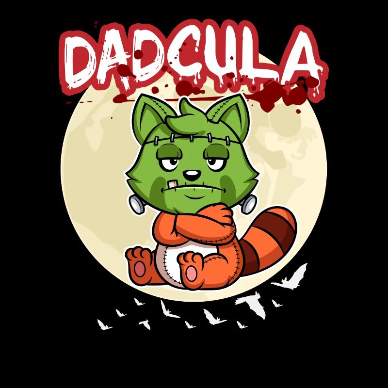 Dadcula Dracula Vampire Dad Funny Halloween Party