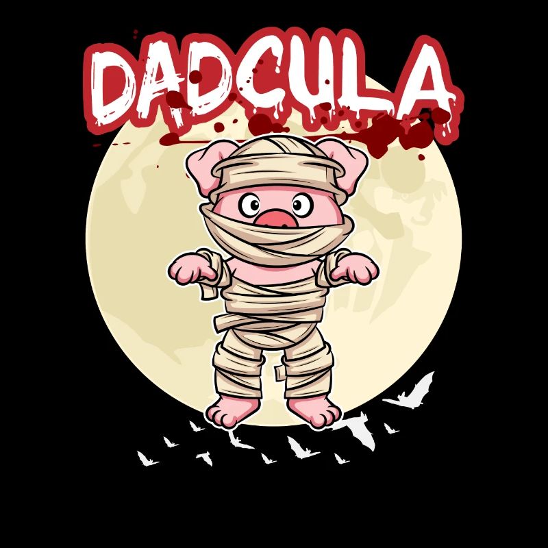 Dadcula Dracula Vampire Dad Funny Halloween Party