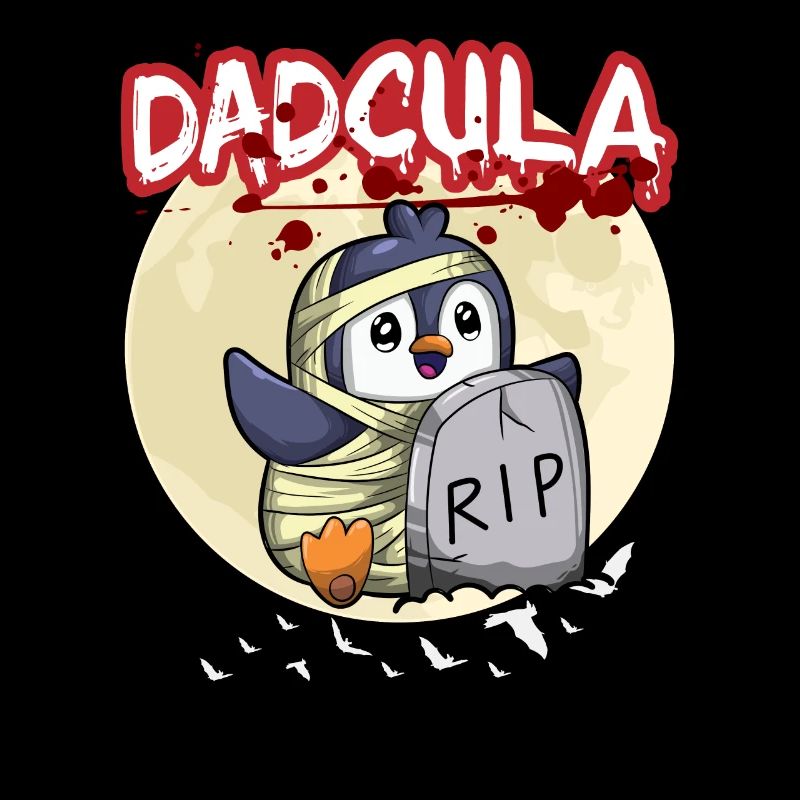 Dadcula Dracula Vampire Dad Funny Halloween Party