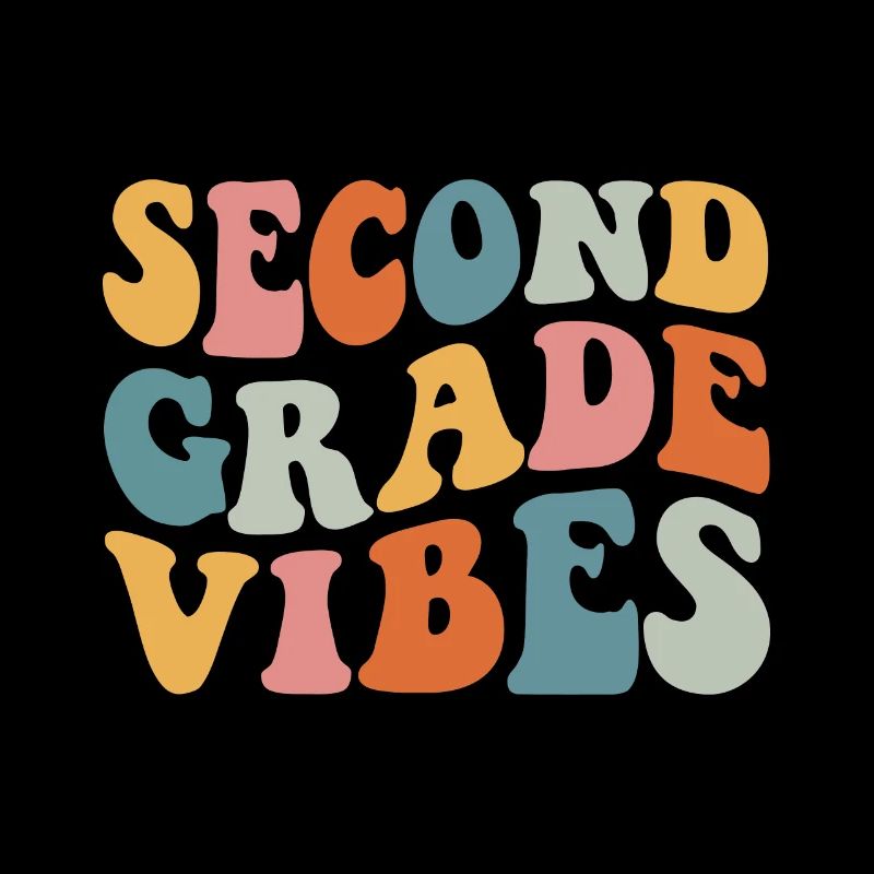 Back To School Second Grade Vibes Retro Teacher