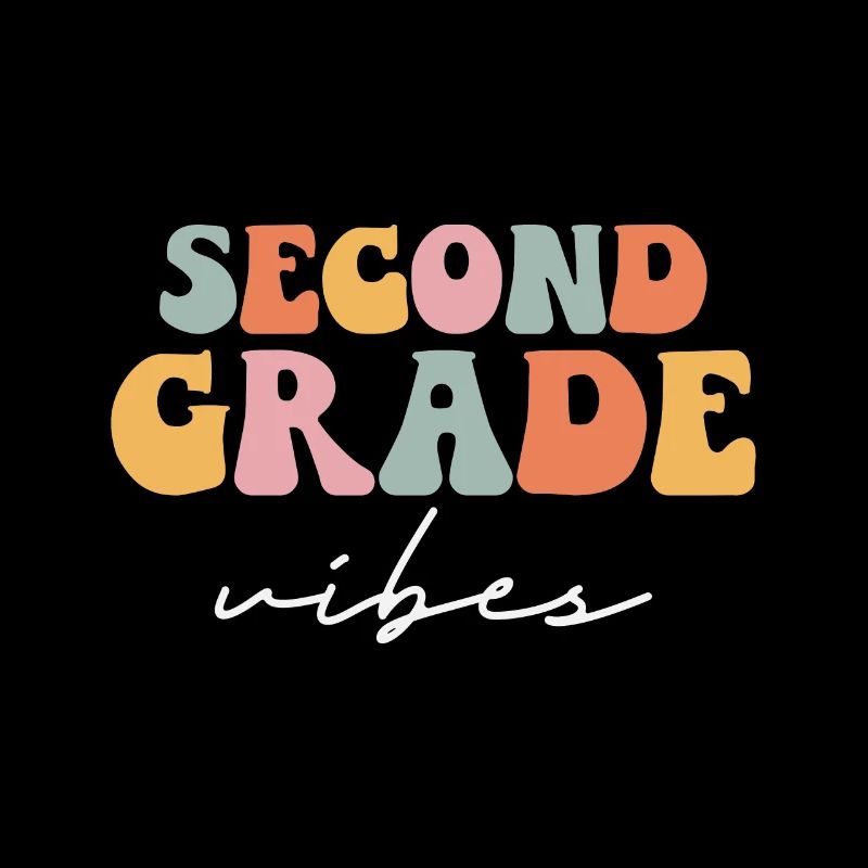Back To School Second Grade Vibes Retro Teacher