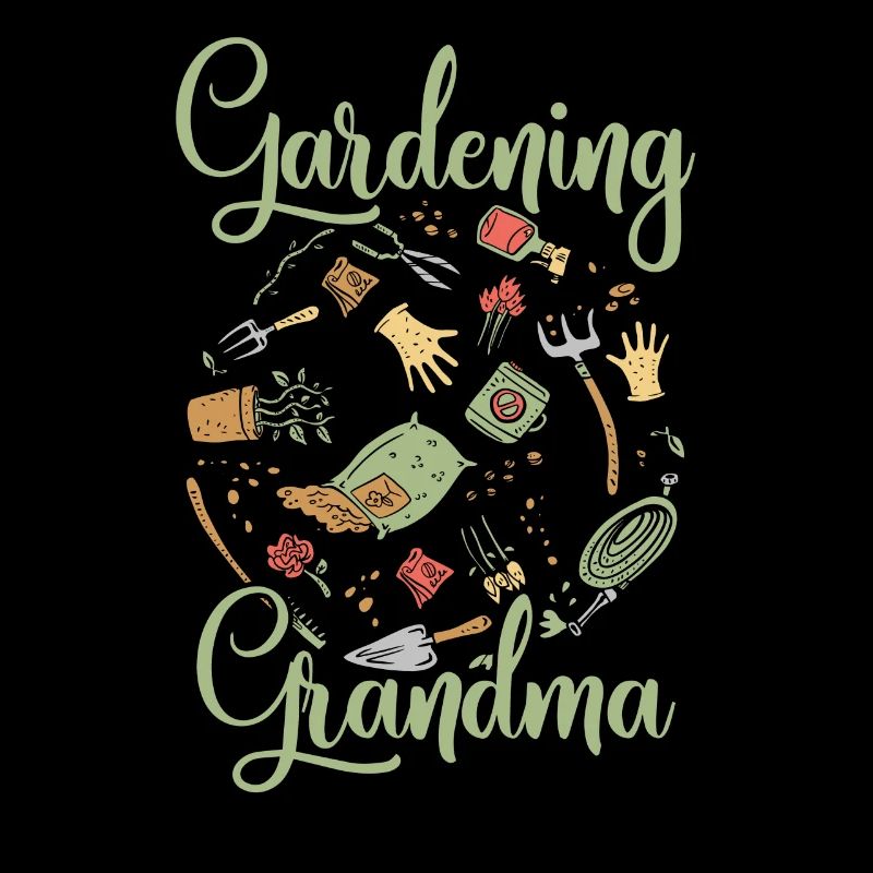 Gartenarbeit Oma Großmutter Gärtnerin Garten