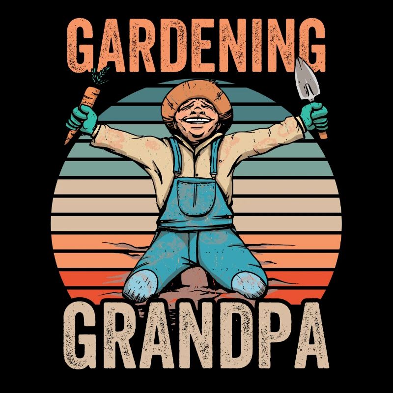 Gartenarbeit Opa Gärtner Großvater Garten